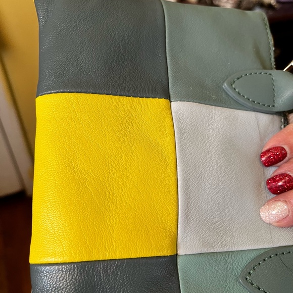 Longchamp Leather Crossbody Bag With Multi Colored Patches - Picture 15 of 16